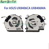 Laptop CPU GPU Fan For Asus Zenbook DUO UX8406 UX8406CA UX8406MA 13NB14X0P04011 13N1-K3P0101 ND55C0W-24F17 Cooler Radiator Fans