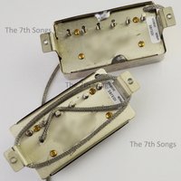 Humbucker APH2 Alnico II Magnet Neck Bridge Pickup 50mm spacing Braided Wire Zebra / Black / Nickel for Electric Guitar LP