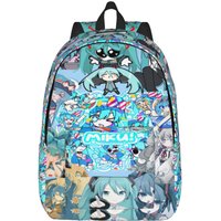Hatsune Miku singer music anime Backpack for Men Women Casual Student Hiking Travel Daypack College Shoulder Bag Outdoor