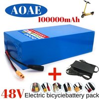 100%18650Original 48V 100Ah 13s6p Lithium Battery Pack 48v 100000mAh 2000W Citycoco Motorized Scooter Batteries Built in 50A BMS