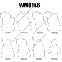 1PCS Action Figures Building Blocks Series WM6146 WM2412 WM2413 WM2414 WM2415 WM2416 WM2417 WM2418 WM2419 Gift Toys