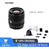 VILTROX 55mm F1.8 EVO Prime Lens APO Optical 9 Blades HD Nano Coating for Portrait Live Streaming Vlog