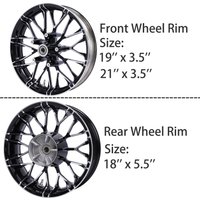 Motorcycle Front / Rear Wheel Rims For Harley Touring Road Street Glide FLHT FLTRX FLHR FLHX 2009-2023 ABS