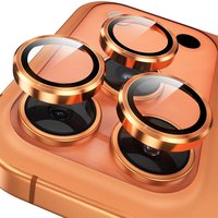 Cosmic Orange Camera Lens Protector Cover for iPhone Air 17 Pro Max 16 Plus 15 14 13 Mini 16E Glass Protection Phone Accessories