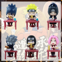 New In Stock Hot Sale Bandai Naruto Breeze Ramen Lamian Noodles Theme Blind Box Handmade Ornament Gift Naruto Sasuke Model Toys
