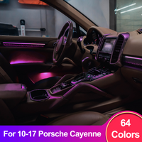 EZoneTronics Kit d'éclairage ambiant personnalisé pour Porsche Cayenne 2010 – 2017, moule OEM 1:1, prend en charge le contrôle par application, ajustement spécifique au véhicule