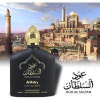 100ML 3.4FL.OZ OUD AL SULTAN Arabian Perfume Unisex Strong Fragrance Fruity Floral Women&Men's Eau de Parfum Long Lasting