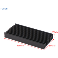 【AN】【AN】1Pc 50*100*12.7mm Aluminum Heatsink Cooler Radiator For High Power LED IC Fan Power Amplifier Heat Sink