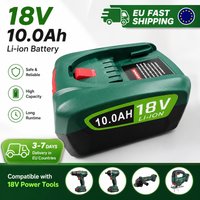 18V 10000mAh Li-ion Replacement Battery Compatible with Bosch PBA 18V BAT609 BAT610 BAT618 BAT619 BAT609G BAT618G for AL1810CV AL1820CV AL1830CV AL1860CV AL1880CV Charger Cordless Drill Driver Grinder