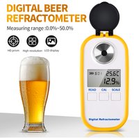 High Accuracy Digital Alcohol Refractometer 0-80% LCD Display White Spirit Tester Beer Liquor Wine Refractometer Hydrometer