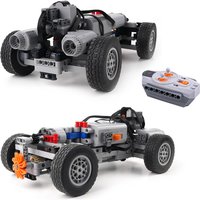 DIY Remote Control Four-wheel Drive Vehicle Building Blocks Compatible Spray Motor Chassis Car Puzzle MOC Bricks Toys Boys Gifts