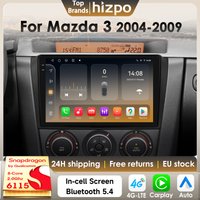 Hizpo 8G 128G Autoradio Autoradio Für Mazda 3 2004-2009 Multimedia Player GPS Drahtlose CarPlay Android Auto 4G Von Snapdragon6115