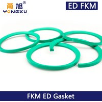 Fluorine rubber ED sealing ring | Diagonal washer | E-shaped column end sealing ring | Fluid joint sealing ring FKM