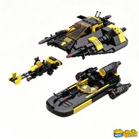 NEW 790 PCS Speeder Pack Sci‑Fi Hover Warplane Vehicle Bundle MOC Model Building Blocks DIY Assembly Educational Learning Gift
