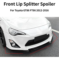 Premium Front Lip Splitter Spoiler For Toyota GT86 FT86 2012-2016 Front Bumper Diffuser Exterior Body Kit Mod Accessories