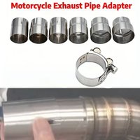 Motorcycle Exhaust Pipe 52/58/62/64MM Conversion 51MM Aperture Converter Adapter Escape Reducer Muffler Connector With Fix Ring