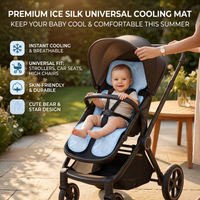 Car Seat Baby Cooling Pad for Summer Breathable Stroller Cooler Pad Universal Multifunctional Carseat Cooling Mat for Baby Child