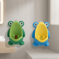 Boys Potty Training Urinal Wall Mounted Frog with Aiming Target Bathroom Standing Toilet Male