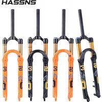 AliExpress HASSNS S32L Mtb Suspension Fork 26inch 27.5inch 29inch Bicycle Air Suspension Fork Manual Control Mountain Bike Fork 100MM