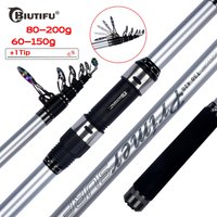 BIUTIFU-Cannes à Pêche Télescopiques Surf, Carbone 30T, Puissance Spinning de Voyage 60-3.9g, Lancer Surfcasting Shore Pole, 4.2 m, 4.5 m, 5.0 m, 5.3m, 200 m