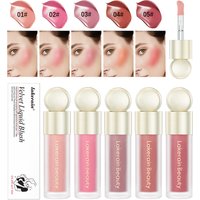 Matte Liquid Blush Velvet Blusher Orange Peach Face Pigment Lasting Beauty Natural Cheek Tint Cream Blush Makeup Maquiagem7.5ml
