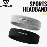 WRELS Pure Color Sports Headband Running Headwear Sweat-Absorbent Headband High Quality Sweatbands Basketball Running Headband