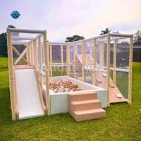 Commercial Montessori Indoor Playground Equipment Soft Play Area Kids Cafe Metal Foam Construction Age 3-12 20 Kids Capacity