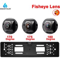 Europäische Auto Nummer Kennzeichen Rahmen Rückansicht Kamera Fisheye Nachtsicht Reverse Backup Parkplatz Rückfahrkamera Auto Zubehör