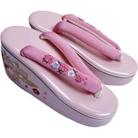 Women's Japanese Clogs High Heel Embroidered Geta Flip Flops Summer Sandals