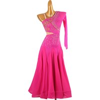 2025 New Waltz Dance Competition Clothes Girl Stadium Modern Long Sress Line Costume Women Dancewear Female Stage Customized