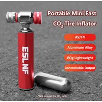 AliExpress ESLNF Fast C02 Air Inflator Portable Road Bicycle Tire Pump With Shell Durable Aluminum Alloy MTB Tire Inflator For AV/FV