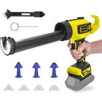 Cordless Caulking Gun Electric Silicone Gun Stepless Speed 10OZ/300ML Filling Sealing Repair Tool For Dewalt 20V Battery Pin