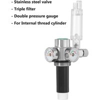 Internal Thread CO2 Steel Cylinder Generator Stainless Steel Valve Aquarium CO2 Carbon Fiber Filter Element Accessories Filter