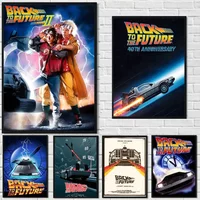 Movie Back To The Future Trilogy Anime Fashion Canvas Wall Art for Living Room Home Decor