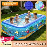 Inflatable Swimming Pool Family Pools Adult Children's Swimming Pool Summer Outdoor Indoor Kids Bathtub Water Party Toys
