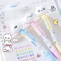 1PC gel pen Multi Colored Pens With High Aesthetic Value, 6-Color Ballpoint Pens, And Multi Colored Hand Account Pens