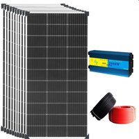 Only 1200W solar panel lightweight kit or 10 pieces 120W solar panels + inverter 110V / 220V +cable solar panel kit Off-grid