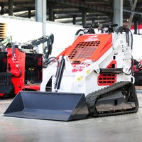 Fast Delivery Mini Skid Steer Loader CE EURO 5 Diesel Tracked Skidsteer Loader High Efficiency Mini Skid Steer Loader Customized