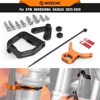 NICECNC For KTM SXF 450 2023-2025 Steering Damper Bracket & Front Brake Line Guide For KTM SX 125 SX 250 SXF 350 XCF 350 XCF 450