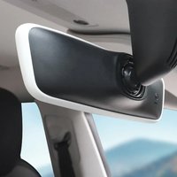 Silicone Rear View Mirror Protector Frame for Tesla Model 3/Y Center Console Accessories Interior Rearview Cover Rubber Case