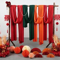 Wedding Backdrop Curtains,Stretch Spandex Fabric,Tulle Drapes,Stage Background,Ceiling Draping,Wedding Venue Decoration Props