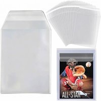 200Pcs Resealable Clear Penny Card Sleeves Dust Anti Scratch Fit 35PT-75PT Toploader Holder For TCG Sports Trading Card Storage