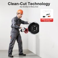 16 Zoll Elektrische Betonsäge 4000W Kreissäge Winkelschleifer Trennsäge zum Schneiden von Stein, Beton, Granit, Roter Backstein