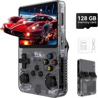 R36S Retro Handheld Game Console with ARKOS System 3.5IPS 128GB/64GB Storage Preloaded Games Portable Gift for Boys & Gamers