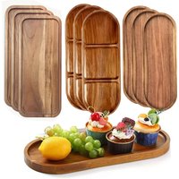 Solid wood fruit plate factory wholesale wooden tray multi-size high-value fruit tray snack plate