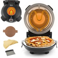YIBAKE 12-calowy Elektryczny Piekarnik do Pizzy Wewnętrzny Nieprzywierający Urządzenie do Pieczenia Pizzy Kamień Ceramiczny Temperatura do 420°C ℃