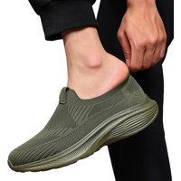 Slip‑on Running Mesh Shoes, Fashion Casual Sneakers, Outdoor Breathable Lightweight Athletic Gym Men Tennis Footwear Zapatillas