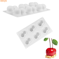*Cherry Design Food Grade French Fruit Mousse Mould Silicone Cake Mold Chocolate Mold Dessert Baking Tools