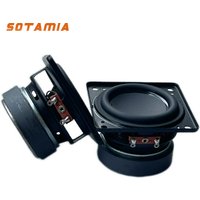 SOTAMIA 2pcs 2.25 Inch 57mm Full Range HIFI Speaker 4 Ohm 8W Rubber Edge Mini Speaker Upgrade DIY Loudspeaker Accessories