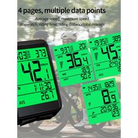 AliExpress Bikevee Wireless Bike Computer with Replaceable Battery Ultra-Long Standby 180 Hours Auto Backlight Real-Time Speed Tracking for Cycling